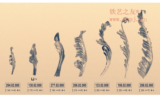 鐵藝花葉